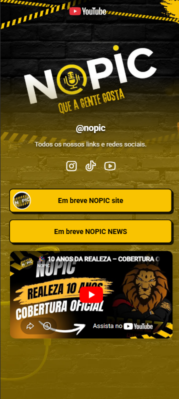 Exemplo LinkaBio Layout Hero